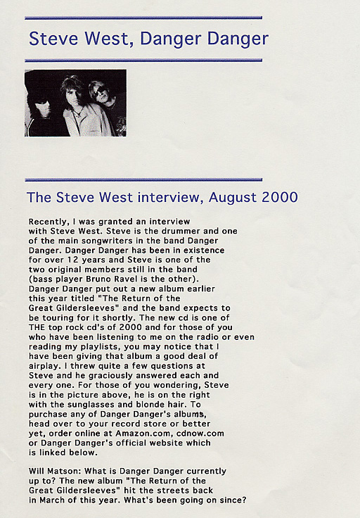 WSJB Interview No.1